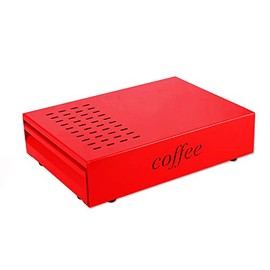 Coffee Knock Box Espresso Knocker Drawer (Red)