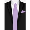 Jacob Alexander Solid Color Men's Regular Tie - Lavender