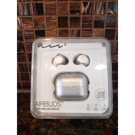 Airbuds Air 5 True Wireless Earbuds SILVER New Sealed----V23