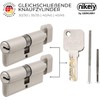 GERCAR Pro Set of 2 Knob Cylinders Simultaneous Locking 60