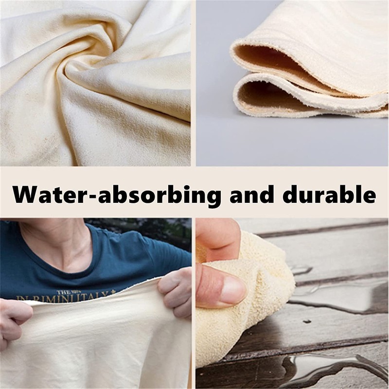 Turnart Genuine Chamois Leather for Car Drying Car Wash Shammy