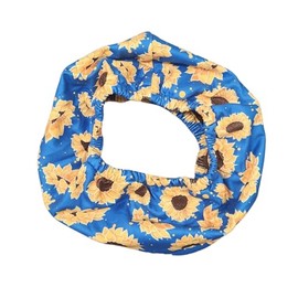 Fleece Bonding Neck Scarf Small Animal Carrier Pouch Sling Carrier Cuddler Anti-Anxiety Two Layers for Guinea Pigs, Ferrets, Hedgehogs, Kittens, Sugar Gliders, and Other Small Pets (Sunflowers)