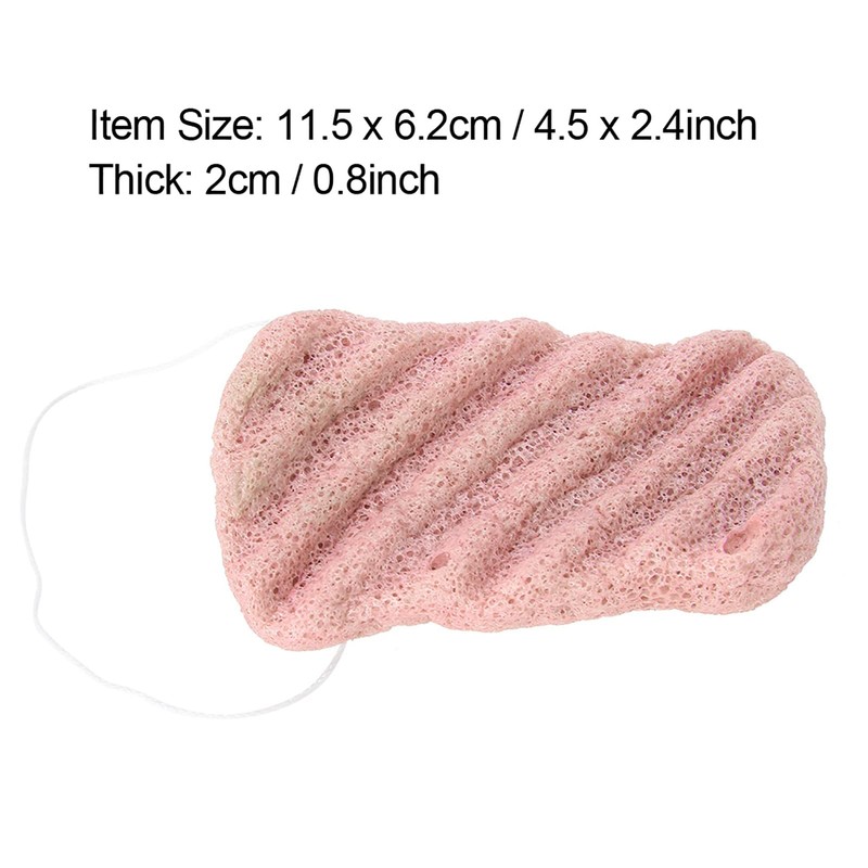 Face Body Natural Konjac Sponge with Sling, Big Size Facial