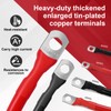 Nicholaus 6AWG 19.7-Inch (50cm) Battery Cable Set (1 Positive &
