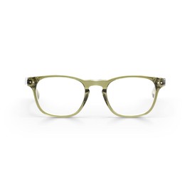 eyebobs Old Sport Premium Unisex Reading Glasses, Olive Crystal Front and Temples, 3.50 Strength