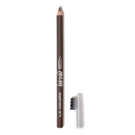 L.A. COLORS On Point Brow Pencil W/Built In Brush, Soft Brown CBP392