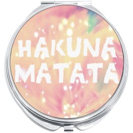 NewCharms Hakuna Matata Compact with Mirrors - Perfect for your Pocket or Purse