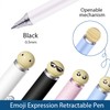 Mangpung Cute Emoji Retractable Gel Pens with Moving Mouth,0.5mm Fine