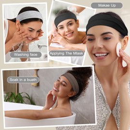 16Pcs Headbands for Women Non Slip - Stylish Sports Hair Bands for Women's Hair - Soft Cotton Cloth Stretchy Headbands for Women for Yoga, Outdoor Exercise Running