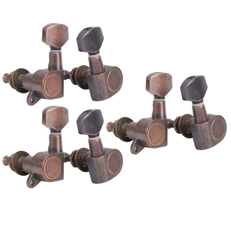 6Pcs Guitar Locking Tuners Tuning Pegs for Full Enclosed Electric