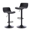 NOBPEINT Bar Stools Set of 2, Contemporary Air Lift Adjustable