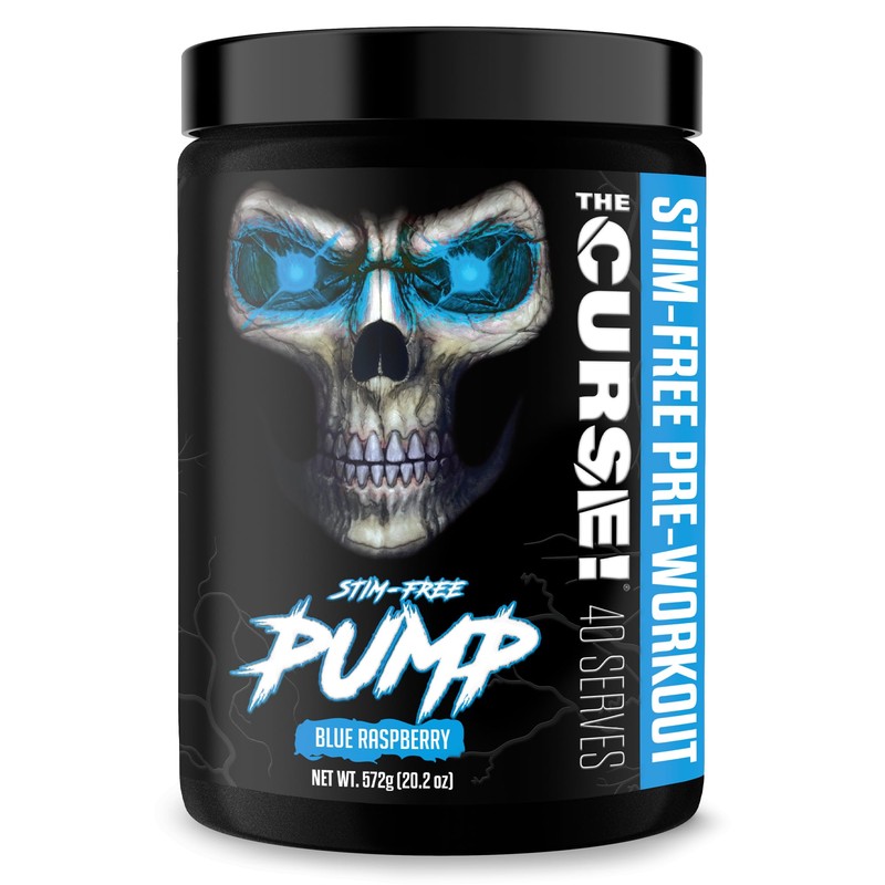 JNX SPORTS The Curse! Pump – Stim-Free Pre-Workout | Blue