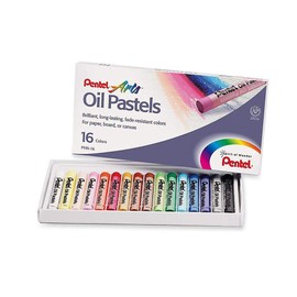 Pentel Pentel Arts Oil Pastels, 16 Color Set (PHN-16)