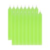 Taper Candles Neon Green Pack of 16 Unscented Length 17