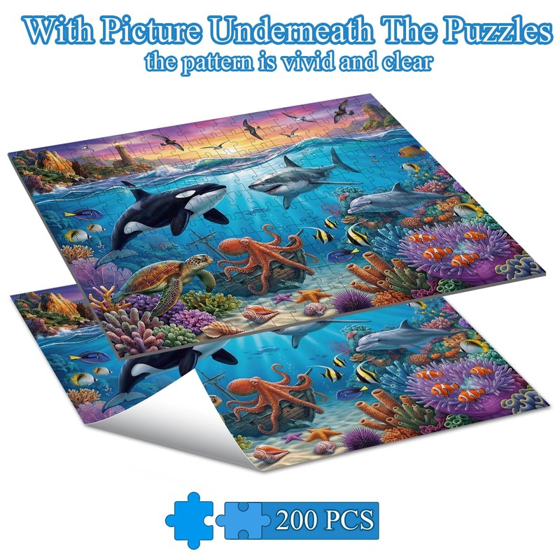 Puzzles for Kids Ages 6-8 Year Old - Underwater World,
