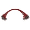 NOLITOY 100pcs Fishing Wire Leader with Swivel Bite-Resistant Rig for