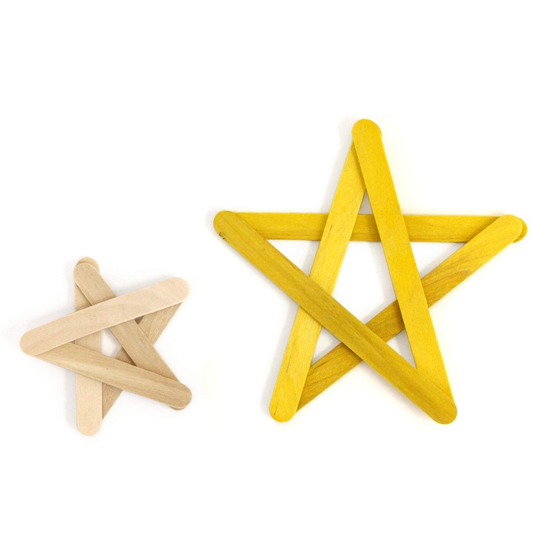 1000 Sticks, Mini Size Natural Wood Craft Popsicle Sticks 2.5