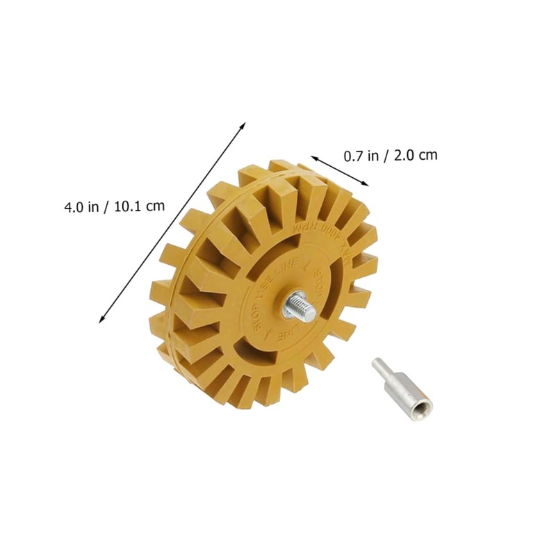 Operitacx 2 Sets 4 Inches Pneumatic Degumming Wheels Rubber Eraser