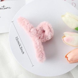 GC COLLECTION Hair Claw Clips for Women, Pack of 6, 4.7 inches, Strong Hold Non-Slip Barrettes for Thick Thin Long accessoeies