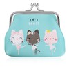 Acooruiteng Coin Purse Cute Coin Pouch Kiss-Lock Change Purse Fashion Small Coin Purse Mini Change Purse for Coins for Women Kids Girls for Cash Coin Key