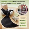 ISSEY KASUMI Raw Hair 1 Bundle Straight,(14 Inch) Triple Lifespan
