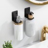 BiJun Wall Mounted Soap Bottle Dispenser Holder, Hand Pump, Bottle