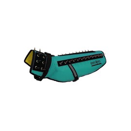 CoyoteVest Dog Harness Protection Vest, Reflective Dog Accessories with Spikes to Shield Your Pet from Raptor and Animal Attacks, Proudly Made in America (Medium, Turquoise)