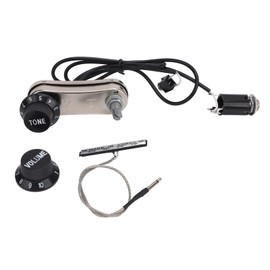 Violin Pickup Piezo Transducer Bridge Set with Tone Volume Knob for Violin Parts