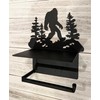 Bigfoot Sasquatch Metal Toilet Paper Holder with Phone Shelf -