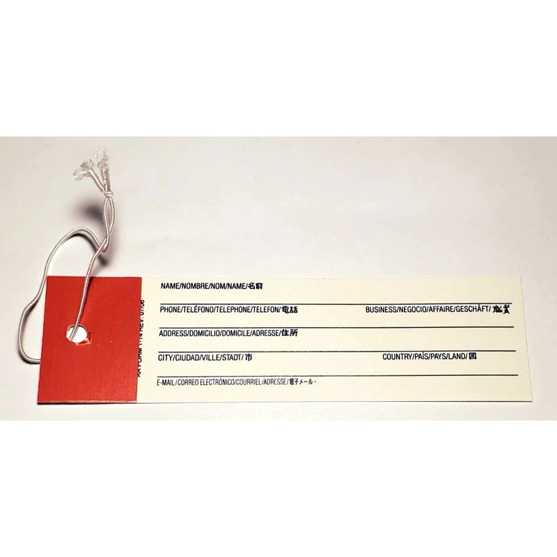 American Airlines Paper Bag Luggage Identification Tag (Late 2000s)