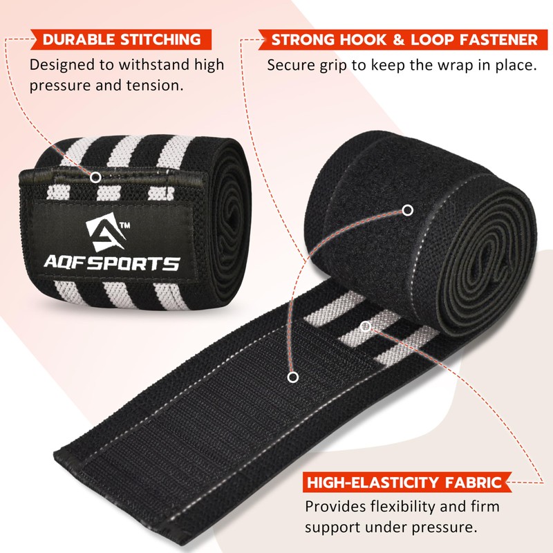 AQF Elbow Wraps for Weightlifting Gym Elbow Support - Heavy