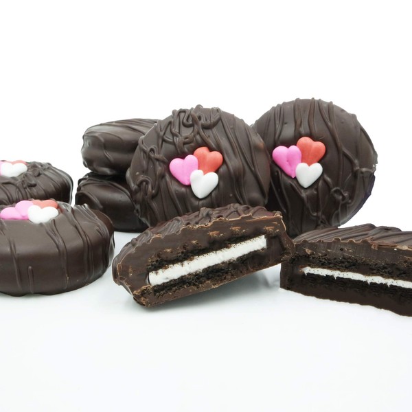 Philadelphia Candies Galletas OREO® cubiertas de chocolate oscuro, regalo del día de San Valentín 8 oz