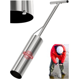 SturdyShape Clam Gun for Clamming Stainless Steel with Vent V4 36 Inch and 5 Inch Tube Diameter HD for Recreational Clam Diggers & Harvesters (V4 36inch)