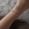 RUBY Women's Pearl Bracelet Genuine Natural Stone Bracelet High-Quality 4