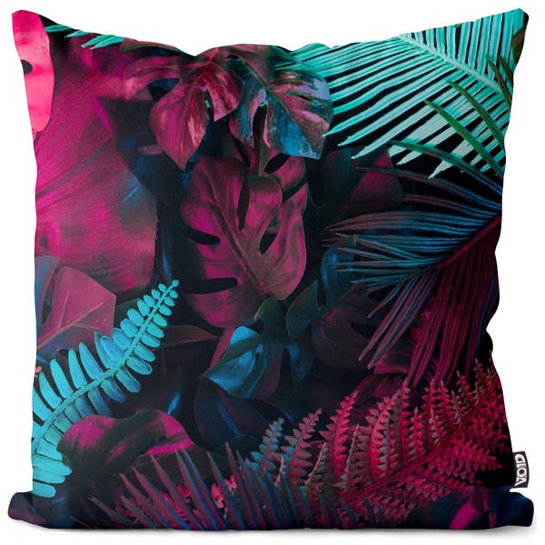 VOID Pink Turquoise Palm Trees Cushion Cover Sofa Cushion Decorative