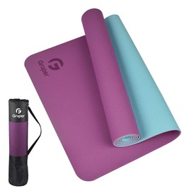 Gruper Yoga Mat Non Slip, Eco Friendly Fitness Exercise Mat with Carrying Strap,Pro Yoga Mats for Women,Workout Mats for Home, Pilates and Floor Exercises