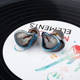 Kinboofi CCZ Warrior in Ear Monitors,Stereo Wired Earbuds,10mm Dual Magnetic Circuit DD in-Ear HiFi IEM Earphone, Noise Cancelling Headphones with Detachable Cable for Musicians (Sky Blue, No Mic)…