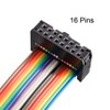 sourcing map IDC Rainbow Wire Ribbon Cable 16P A-Type FC/FC