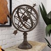 Deco 79 Metal Compass Armillary Globe, 17" x 14" x