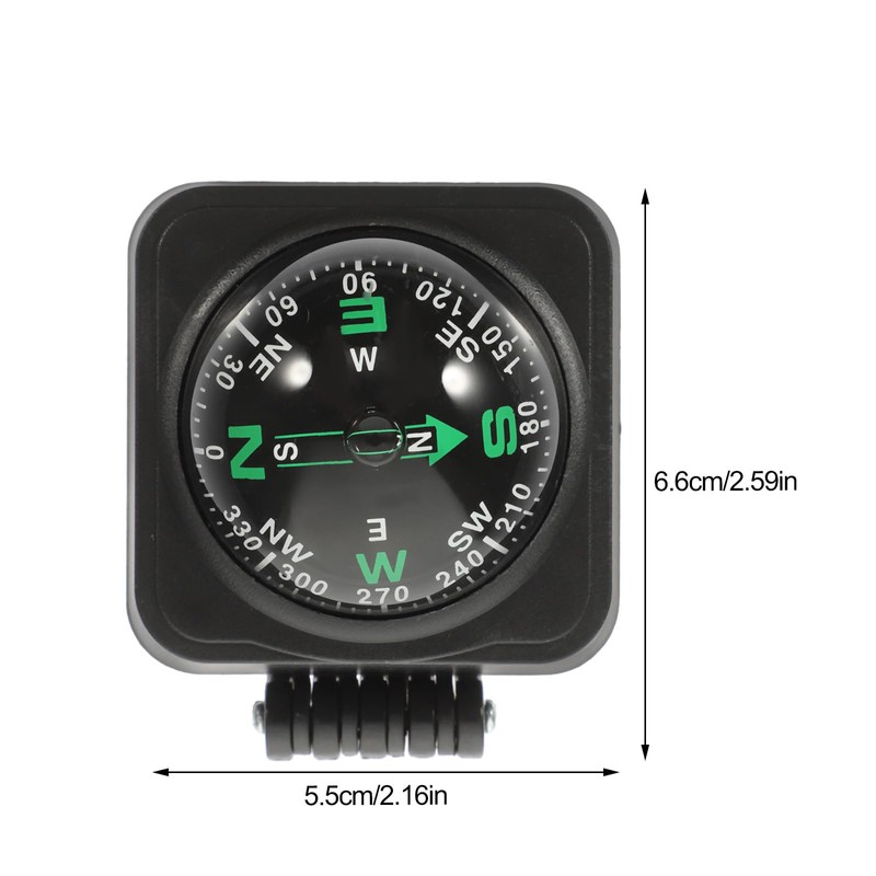 Car Compass Ball Adjustable Dashboard Navigation for Vehicles and Boats