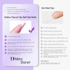 GELLEN Kit de uñas de gel Gellen Pink French Tip, 240 uñas postizas cortas cuadradas.