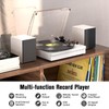 Vinyl Record Player with Two Stereo Speakers, Bluetooth Playback Turntable