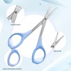 2 Pack Curved Craft Scissors Small Scissors Beauty Eyebrow Scissors