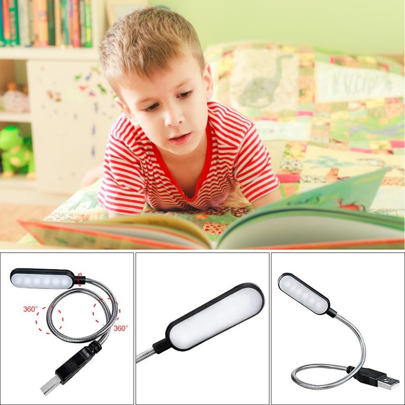 Cerioll USB Connection Reading Lamp, USB Gooseneck, Computer Lamp LED