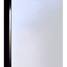 DUOFIRE Privacy Window Film Frosted Glass Film Matte White Static Cling Glass Film No Glue Anti-UV Window Sticker Non Adhesive for Privacy Office Meeting Room Bathroom Living Room DS001W 11.8x78.7in