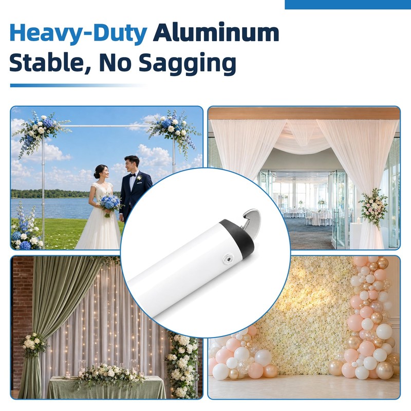 4ft-10ft Double Layer Adjustable Crossbar with Hangers