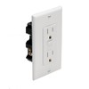 Marinco 1591-FI.White Marine Electrical Duplex GFCI Receptacle (15-Amp Straight Blade,
