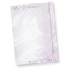 Writing Paper Wedding Silver Grey (25 Sets Including Envelopes) Printed
