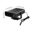 Baceyong 12V 12W Car Heater, 2-In-1 Ev Heater Fan, Windshield