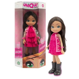 Giochi Preziosi Unique Eyes Doll 25 cm - Victoria with Her Look Following Your Eyes with Clothes, Toy for Children from 3 Years, MYM124